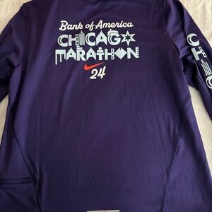 NWT Chicago Marathon 2024 Women’s Nike DriFit Purple Long Sleeve Shirt Sz M $65